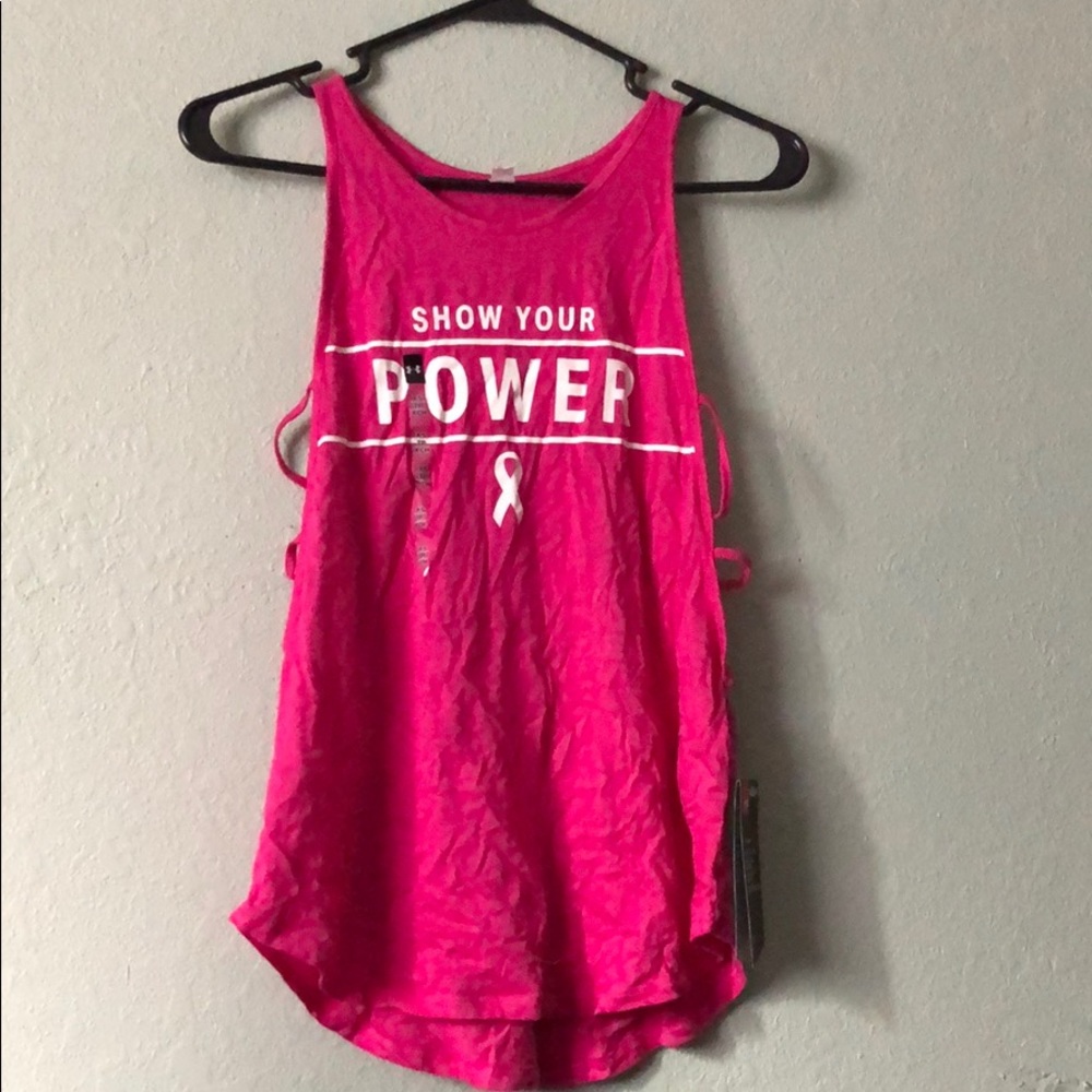NWT Under Armour breast cancer tank